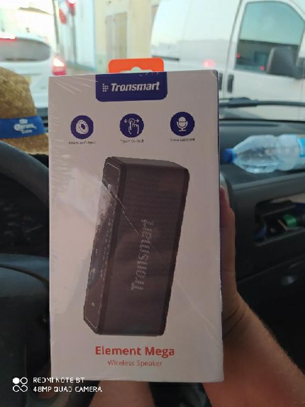 Tronsmart Element Mega SoundPulse™ Bluetooth 5.0 Speaker with Powerful 40W Max Output 3D Digital Sound TWS Intuitive Touch Control  - Black