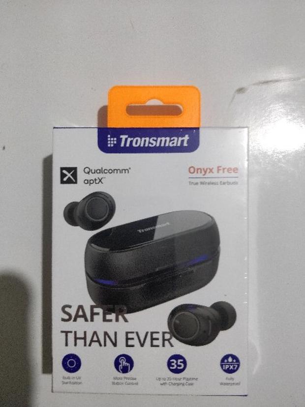 Tronsmart Onyx Free UV Sterilization TWS Earbuds Qualcomm QCC3020 IPX7 Qualcomm aptX Mono/Stereo Mode Pop Up Pairing  Voice Assistant