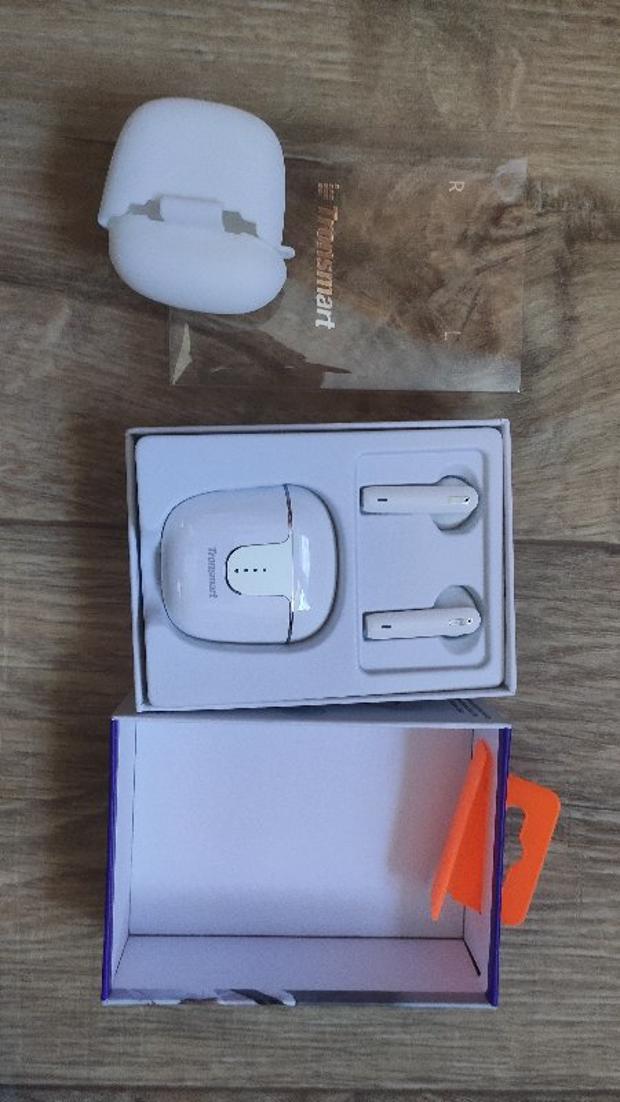 Tronsmart Onyx Ace Bluetooth 5.0 TWS Earphones 4 Microphones Qualcomm QCC3020 Independent Usage aptX/AAC/SBC 24H Playtime Siri Google Assistant IPX5 - White