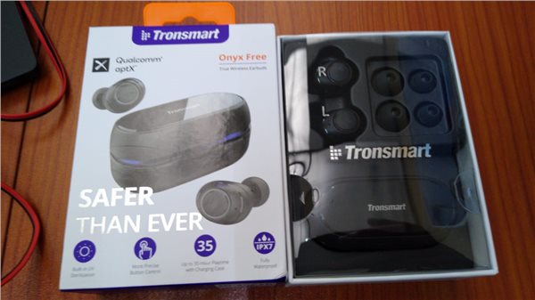 Tronsmart Onyx Free UV Sterilization TWS Earbuds Qualcomm QCC3020 IPX7 Qualcomm aptX Mono/Stereo Mode Pop Up Pairing  Voice Assistant