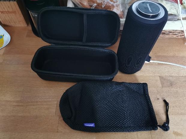 Tronsmart Element T6 Plus Portable Bluetooth 5.0 Speaker with 40W Max Output, Deep Bass, IPX6 Waterproof, TWS - Black