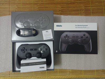 8BitDo Pro 2 Bluetooth Controller with Joystick for Nintendo Switch, PC, macOS, Android, Steam &amp; Raspberry Pi - Grey