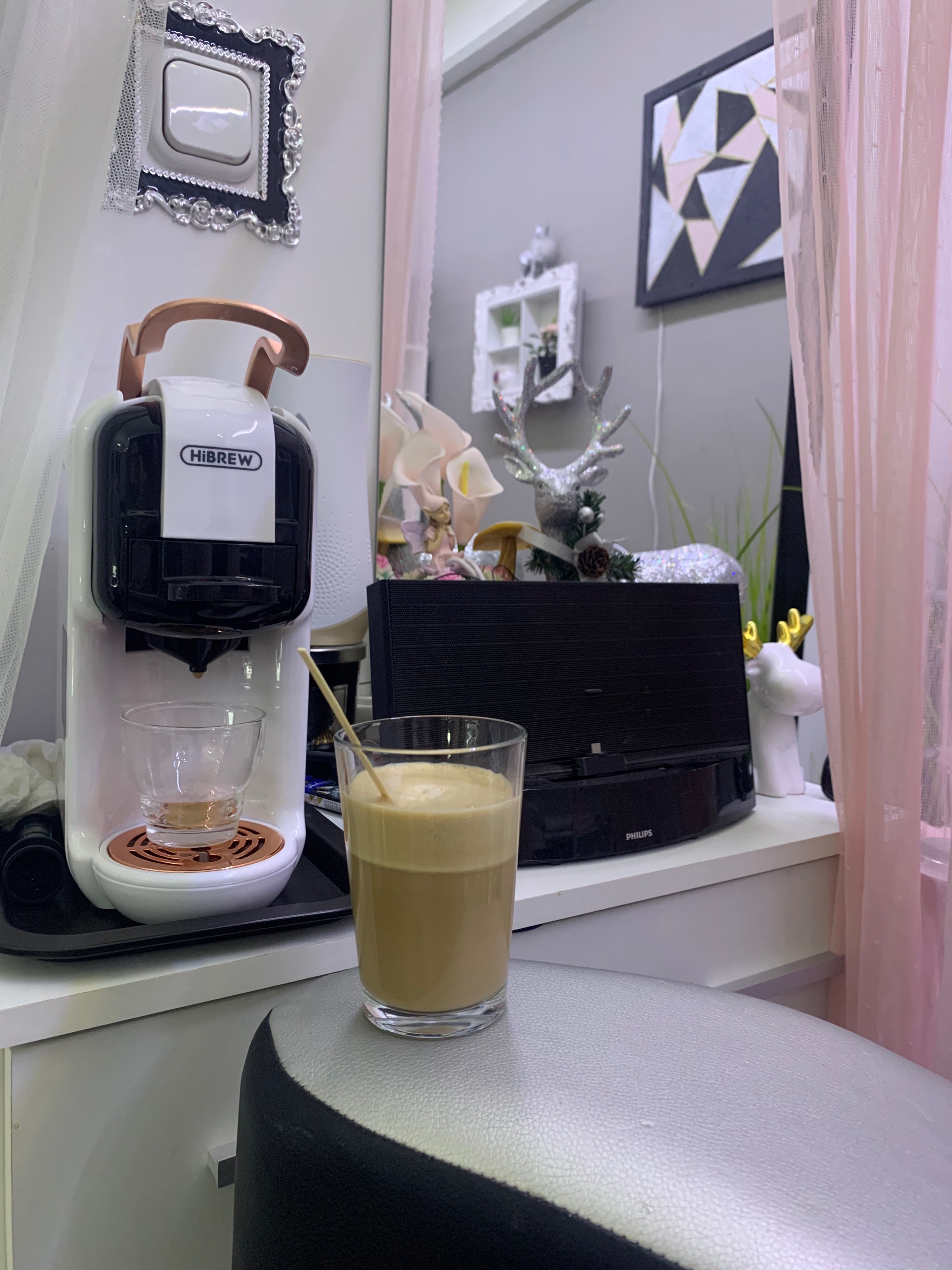 Machine à café à capsules 5 en 1 HiBREW H2B - Blanche 