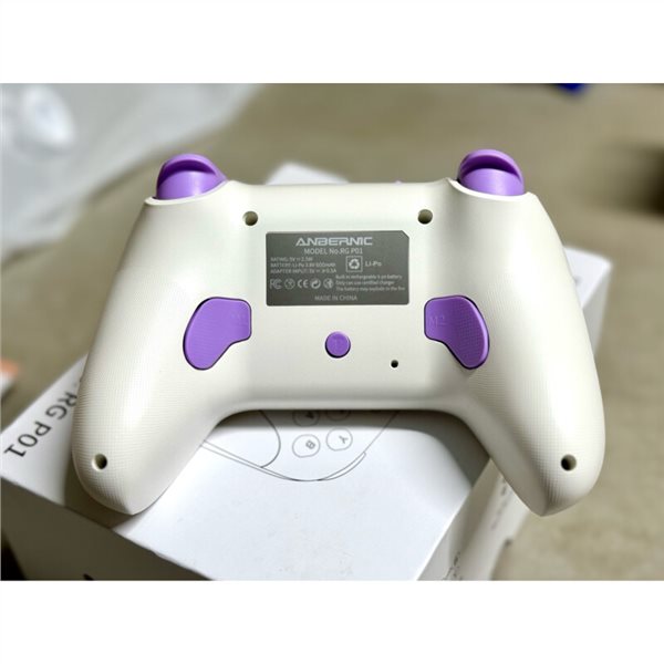ANBERNIC RG P01 Game Controller, Hall Effect Triggers &amp; Joystick, Six-axis Gyroscope, Bluetooth/2.4G Wireless/ Wired Connection, 9 Hours Autonomy, Compatible with PC, Switch, Android, iOS, Steam - Black