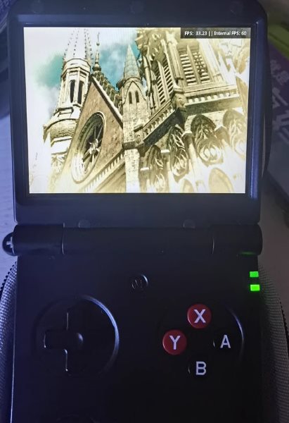 Miyoo Flip V2 ポータブルハンドヘルドゲームコンソール イエロー