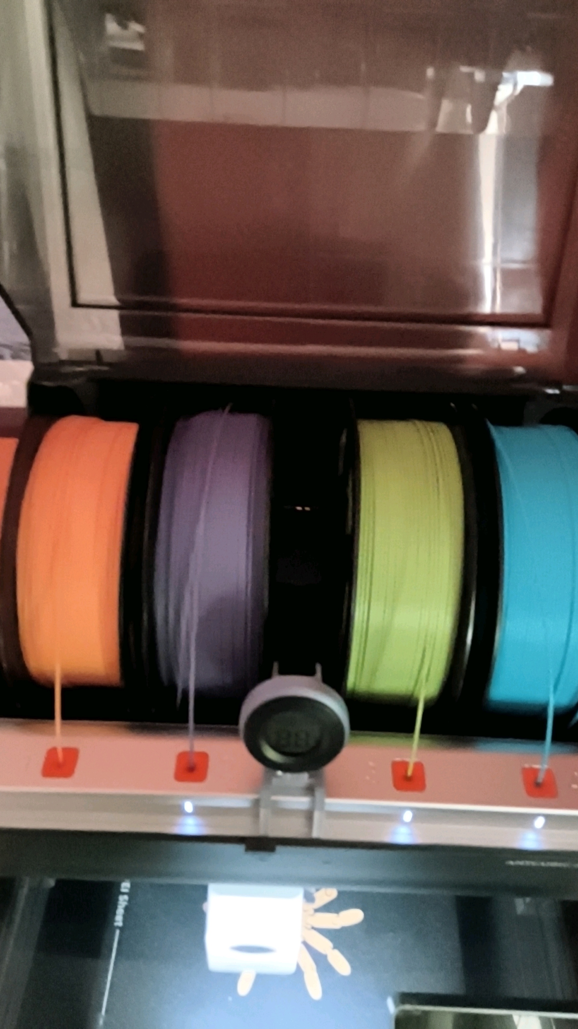 Refurbished 4kg Anycubic Pantone PLA Filament - Peach Fuzz, Interstellar Violet, Spring Leaf, Tropical Turquoise